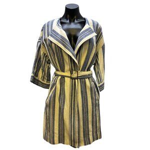 Elevenses Anthropologie NWT Striped Blue & White Jacket XS